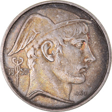 Coin, Belgium, 20 Francs, 20 Frank, 1950, EF(40-45), Silver, KM:140.1