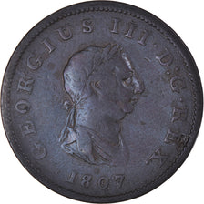 Coin, Great Britain, George III, 1/2 Penny, 1807, VF(30-35), Copper, KM:662