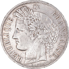 Moneta, Francia, Cérès, 5 Francs, 1849, Paris, BB, Argento, KM:761.1