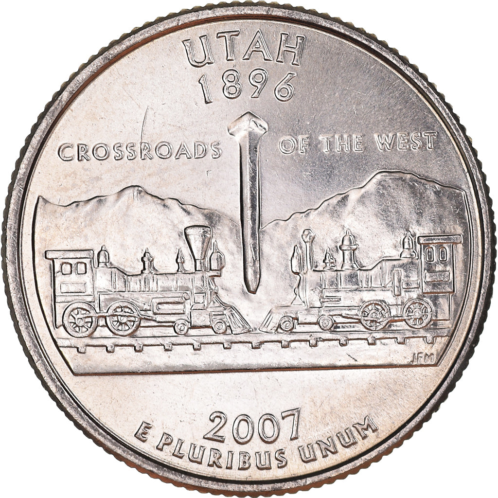Coin, United States, Quarter Dollar, Quarter, 2007, U.S. Mint, Denver, Utah