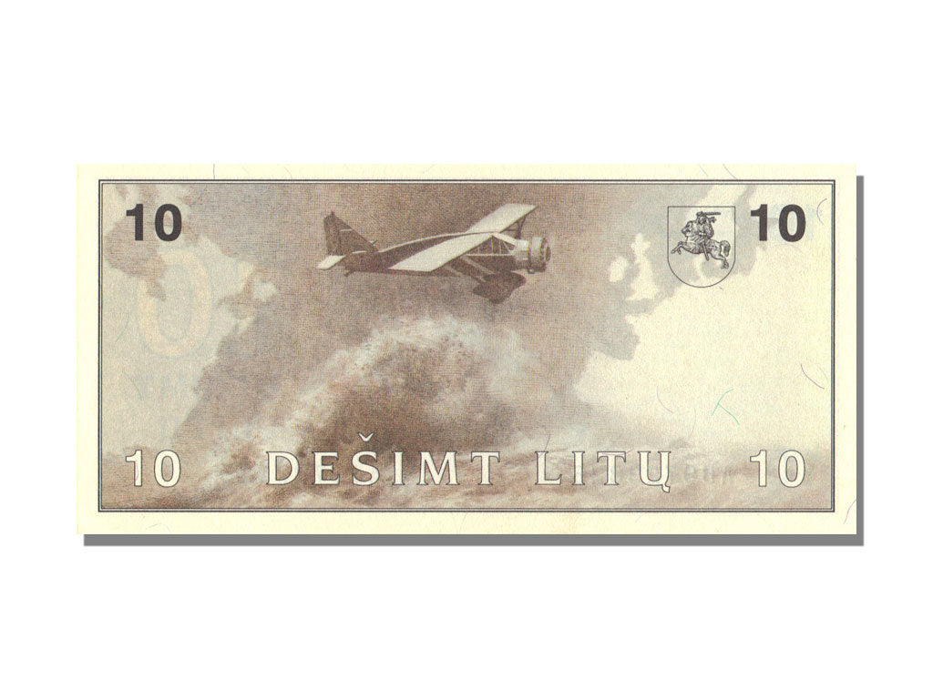 Lithuania, 10 Litu, 1991, KM #47b, UNC(65-70), AB