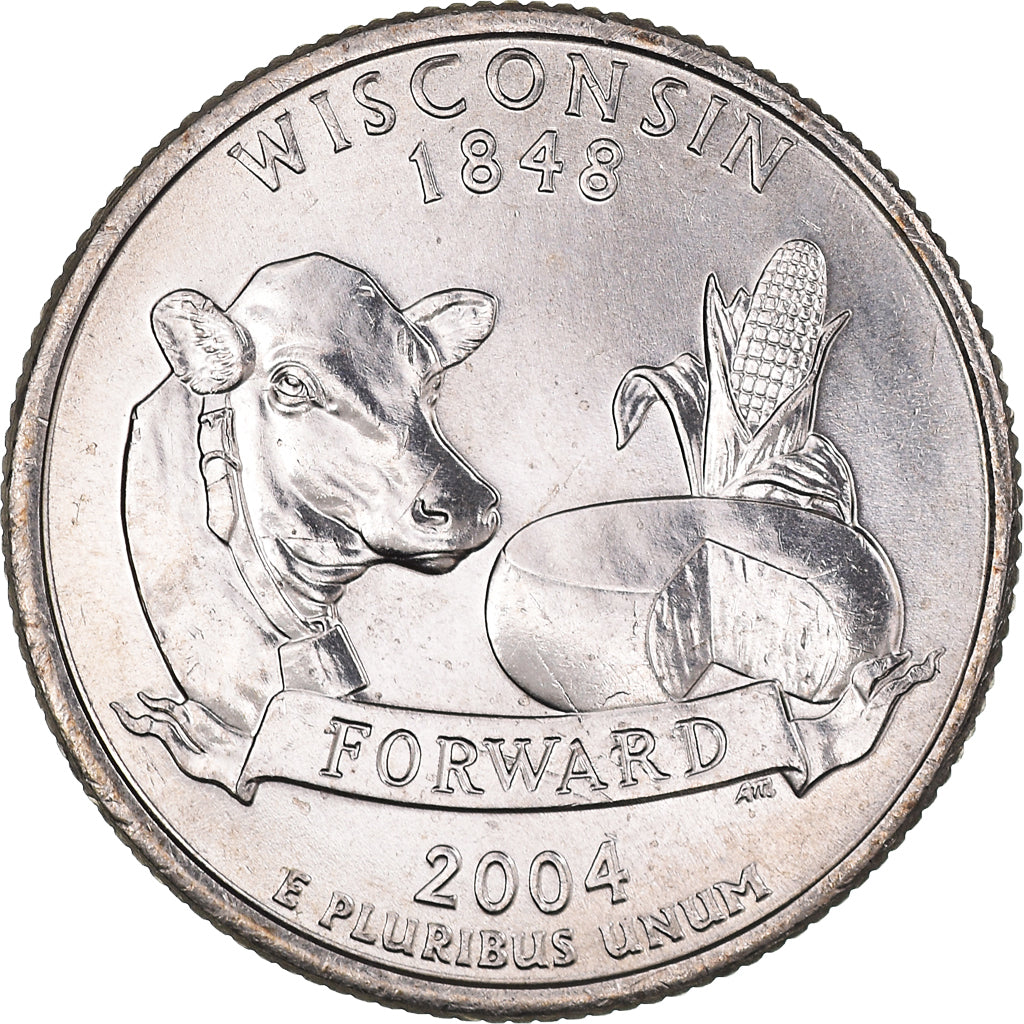 Coin, United States, Quarter Dollar, Quarter, 2004, U.S. Mint, Philadelphia