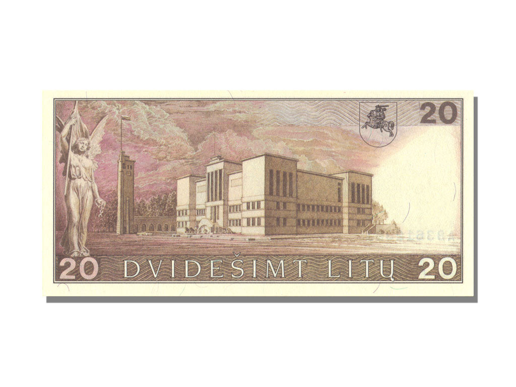 Lithuania, 20 Litu, 1991, KM #48, UNC(65-70), AB