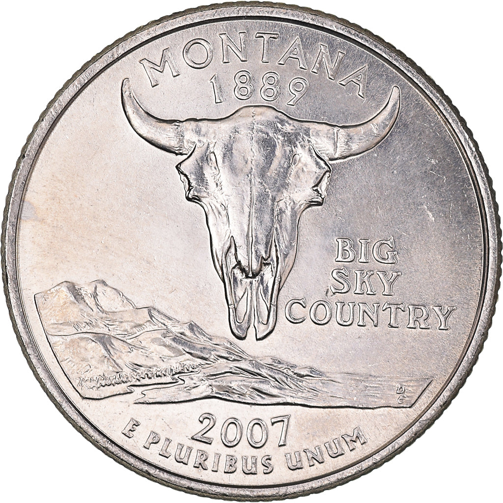 Coin, United States, Quarter Dollar, Quarter, 2007, U.S. Mint, Philadelphia