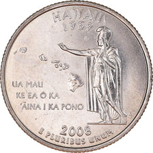 Moneta, USA, Quarter Dollar, Quarter, 2008, U.S. Mint, Denver, Hawaii 1959