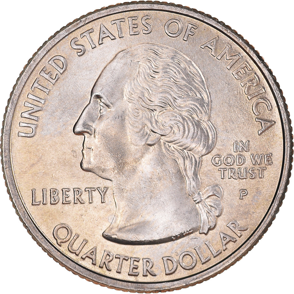 Coin, United States, Quarter Dollar, Quarter, 2008, U.S. Mint, Denver, Hawaii