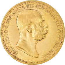 Monnaie, Autriche, Franz Joseph I, 10 Corona, 1908, Vienne, SUP, Or, KM:2815