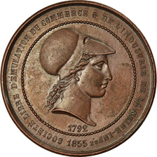 France, Token, Société d'Emulation, Commerce et Industrie, Seine Inf., 1855