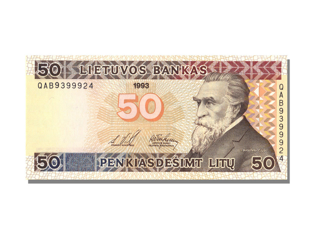 Lithuania, 50 Litu, 1993, UNC(65-70), QAB