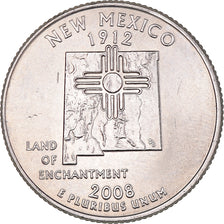 Coin, United States, Quarter Dollar, Quarter, 2008, U.S. Mint, Dahlonega, New
