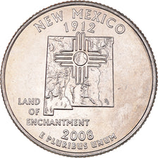 Moneta, USA, Quarter Dollar, Quarter, 2008, U.S. Mint, Dahlonega, New Mexico