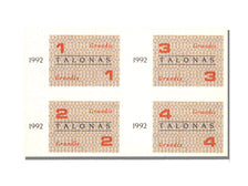 Lithuania, 1,2,3,4 Talonas, 1992, UNC(65-70)