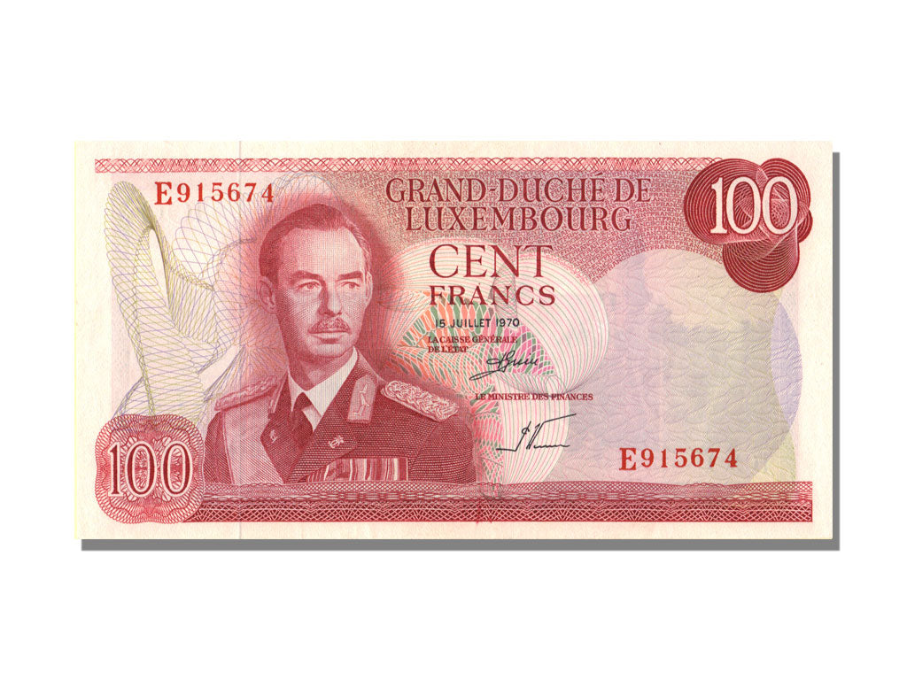Luxembourg, 100 Francs, 1970, 1970-07-15, UNC(65-70), E