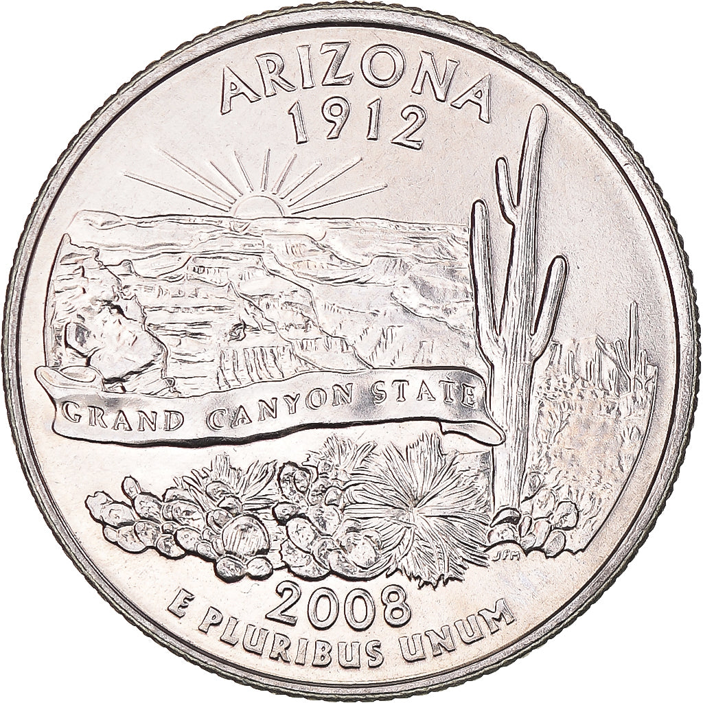 Coin, United States, Quarter Dollar, Quarter, 2008, U.S. Mint, Philadelphia