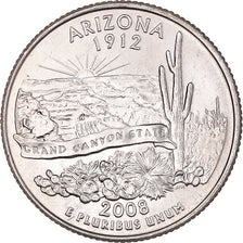 Coin, United States, Quarter Dollar, Quarter, 2008, U.S. Mint, Philadelphia