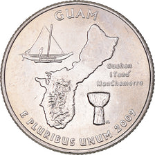 Moneda, Estados Unidos, Quarter Dollar, Quarter, 2009, U.S. Mint, Denver, Guam