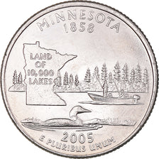 Moneta, USA, Quarter Dollar, Quarter, 2005, U.S. Mint, Philadelphia, Minnesota