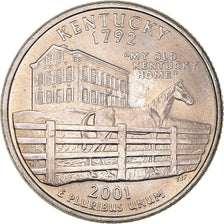 Moneta, USA, Quarter Dollar, Quarter, 2001, U.S. Mint, Philadelphia, Kentucky
