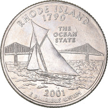 Monnaie, États-Unis, Quarter Dollar, Quarter, 2001, U.S. Mint, Denver, Rhode