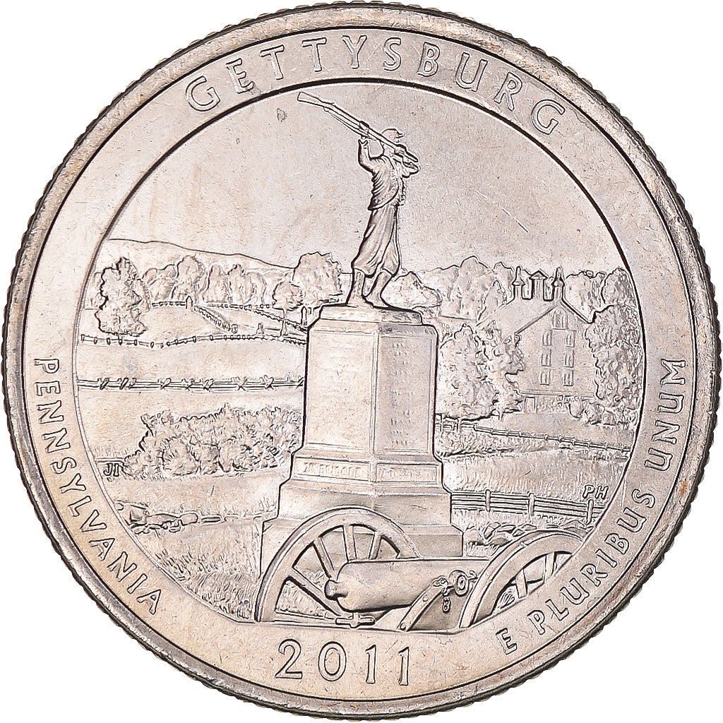 Monnaie, États-Unis, Quarter Dollar, Quarter, 2011, U.S. Mint, Philadelphie