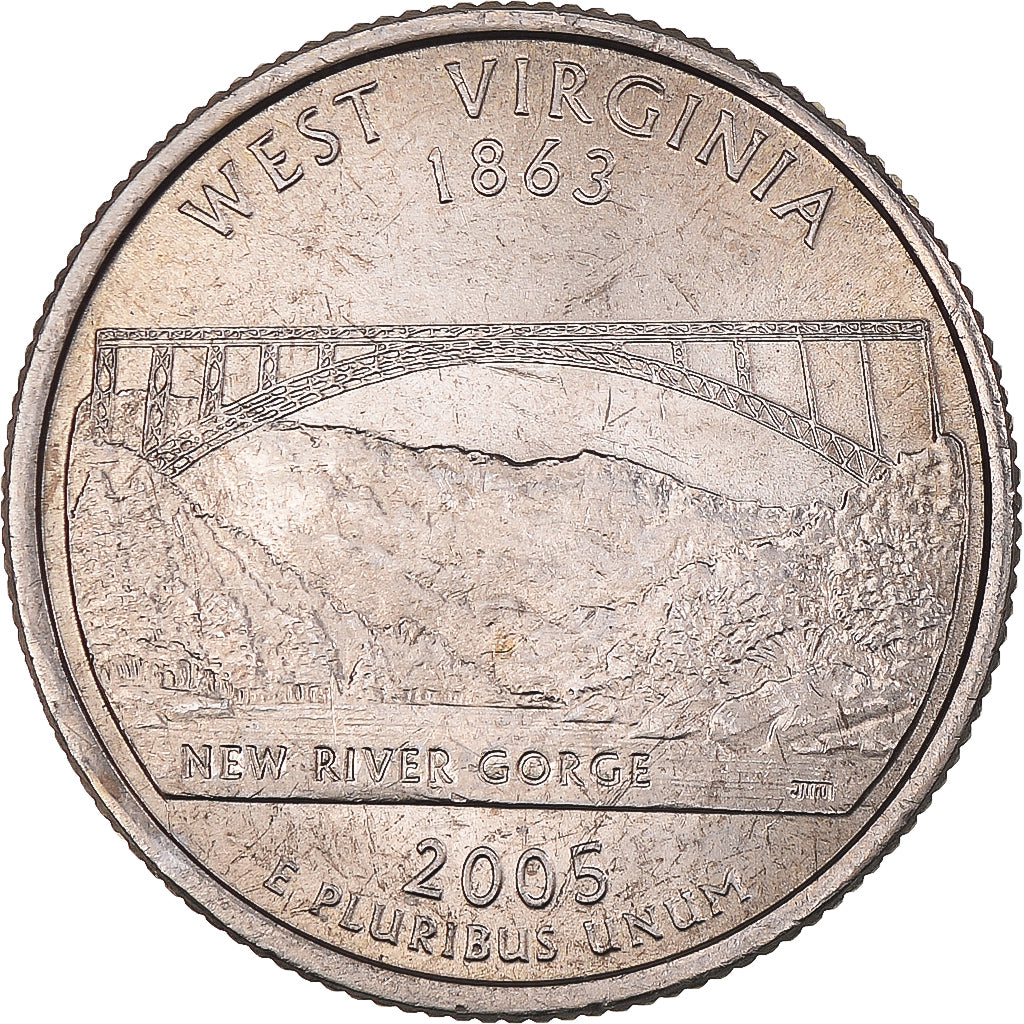 Coin, United States, Quarter Dollar, Quarter, 2005, U.S. Mint, Philadelphia