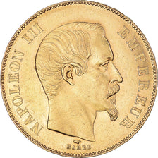 Münze, Frankreich, Napoleon III, 50 Francs, 1856, Paris, VZ, Gold, KM:785.1