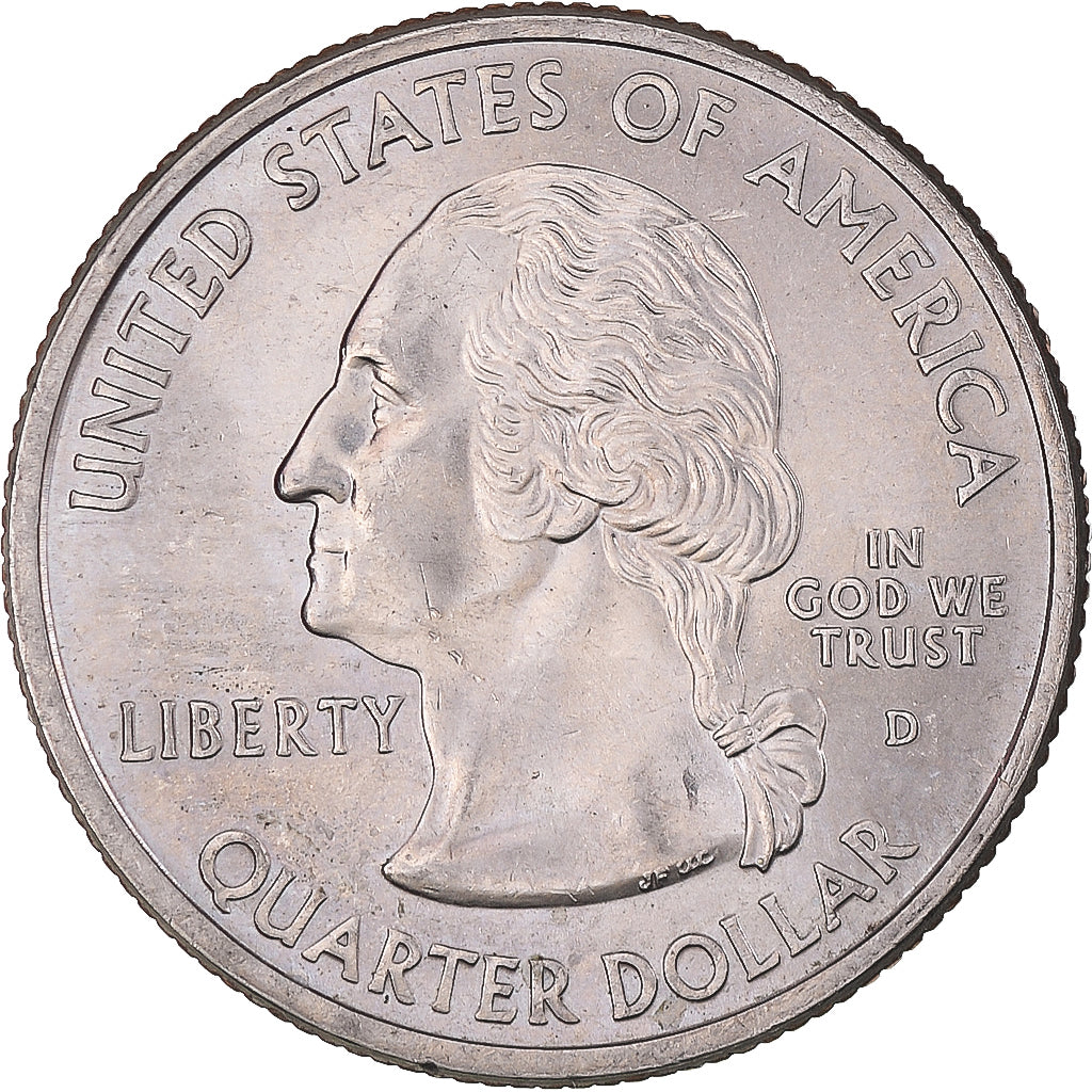 Coin, United States, Quarter Dollar, Quarter, 2002, U.S. Mint, Denver, Louisiana