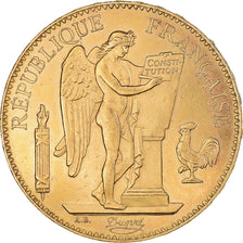 Moeda, França, Génie, 100 Francs, 1881, Paris, AU(50-53), Dourado, KM:832