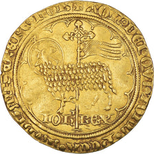 Moneta, Francia, Jean II le Bon, Mouton d'or, 1350-1364, BB+, Oro, Duplessy:291