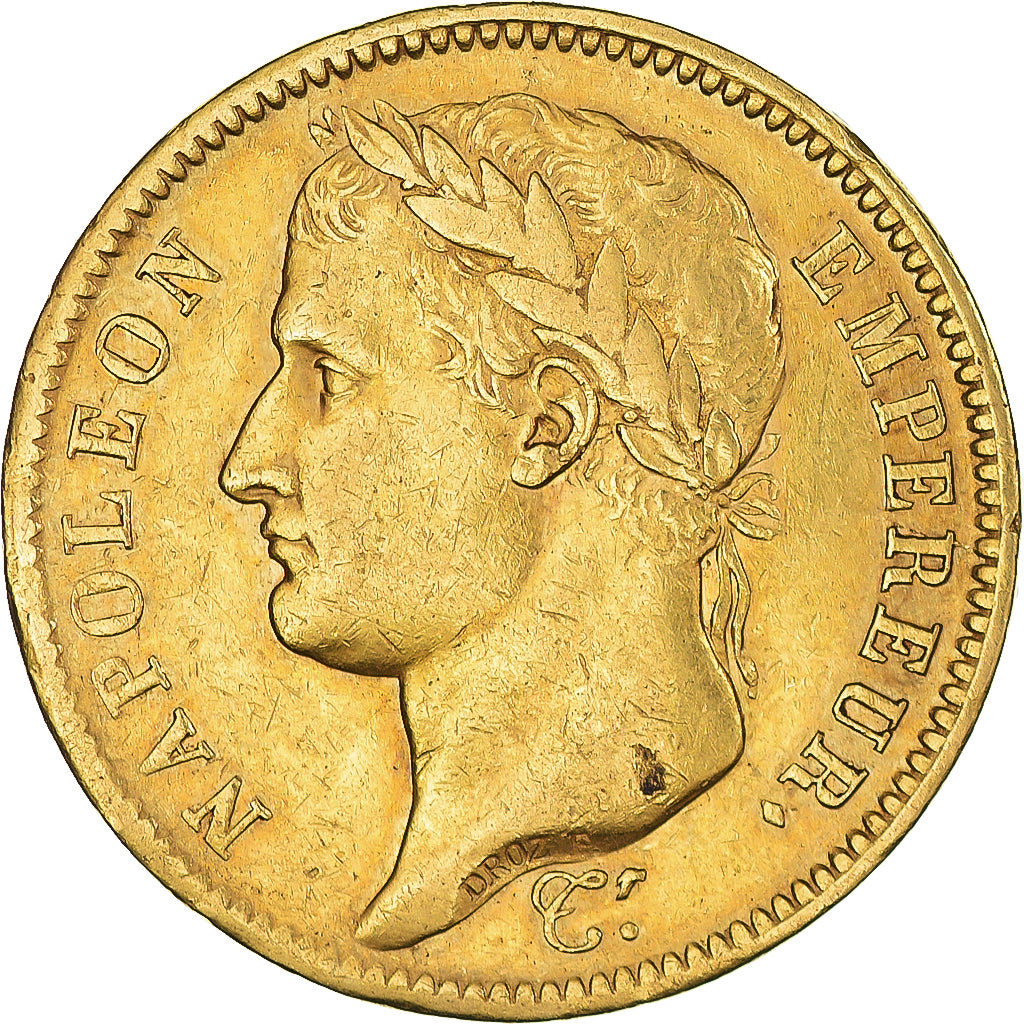 Münze, Frankreich, Napoléon I, 40 Francs, 1811, Paris, SS+, Gold, KM:696.1