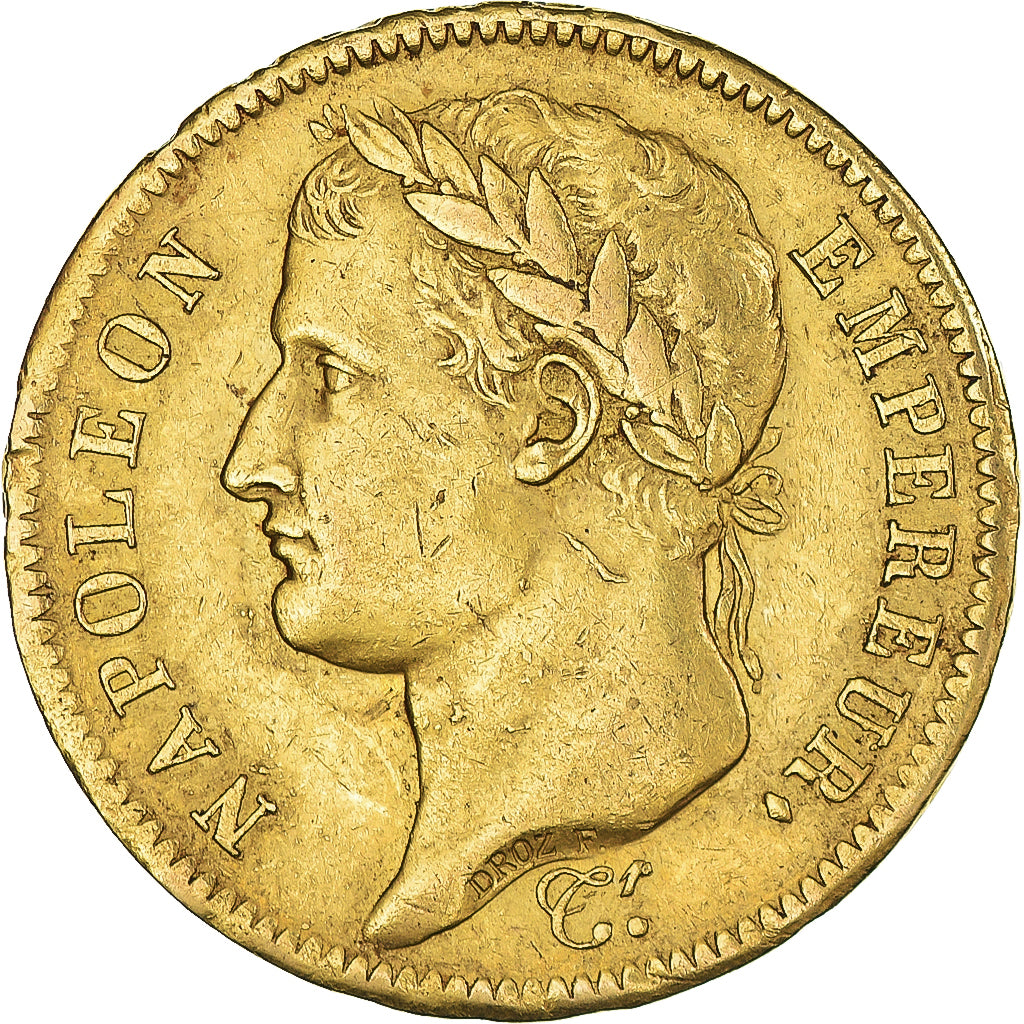 Coin, France, Napoléon I, 40 Francs, 1811, Paris, EF(40-45), Gold, KM:696.1