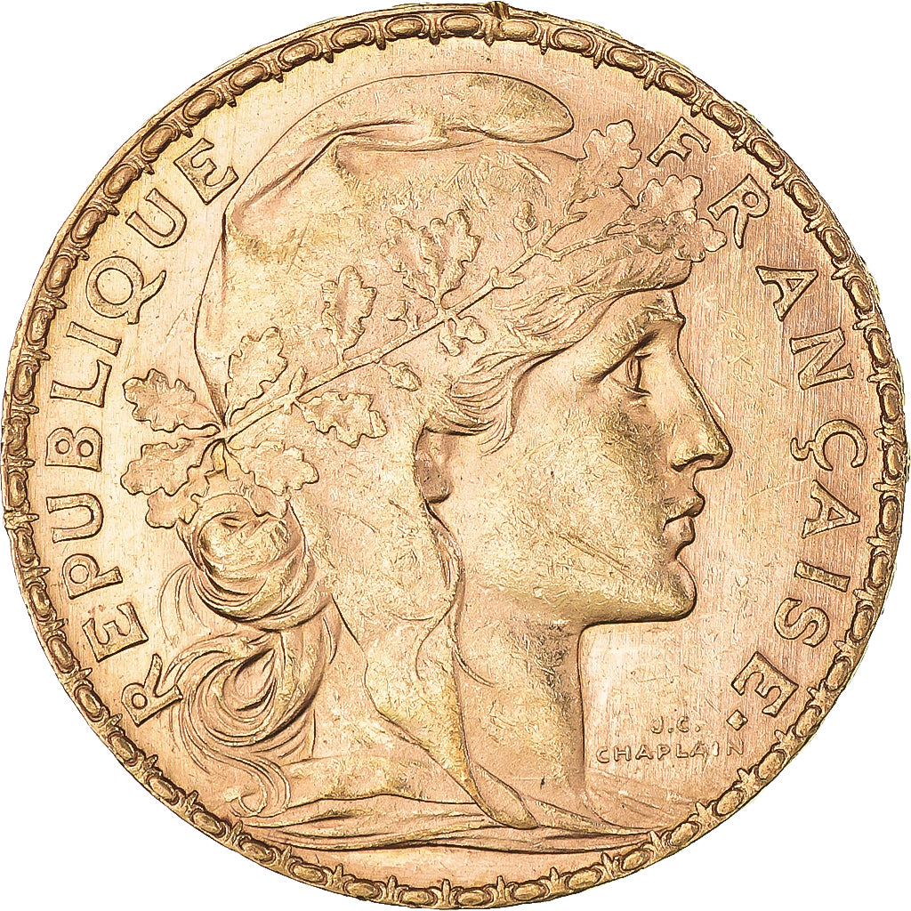 Münze, Frankreich, Marianne, 20 Francs, 1904, Paris, Coq, VZ, Gold, KM:847