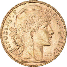 Münze, Frankreich, Marianne, 20 Francs, 1904, Paris, Coq, VZ, Gold, KM:847