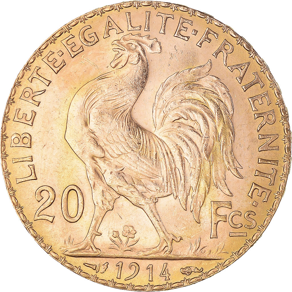 Monnaie, France, Marianne, 20 Francs, 1914, Paris, Coq, SUP, Or, Gadoury:1064a