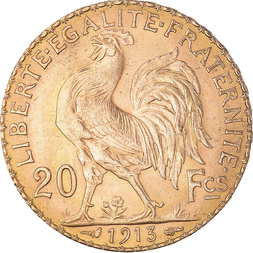 Monnaie, France, Marianne, 20 Francs, 1913, Paris, Coq, SUP, Or, Gadoury:1064a