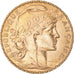 Moneta, Francja, Marianne, 20 Francs, 1910, Paris, Coq, MS(60-62), Złoto