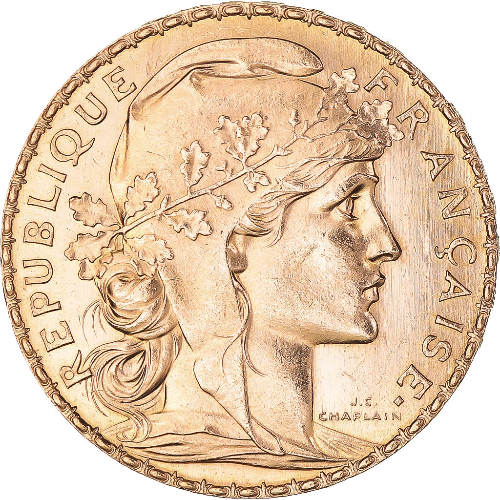 Monnaie, France, Marianne, 20 Francs, 1908, Paris, Coq, SPL, Or, Gadoury:1064a