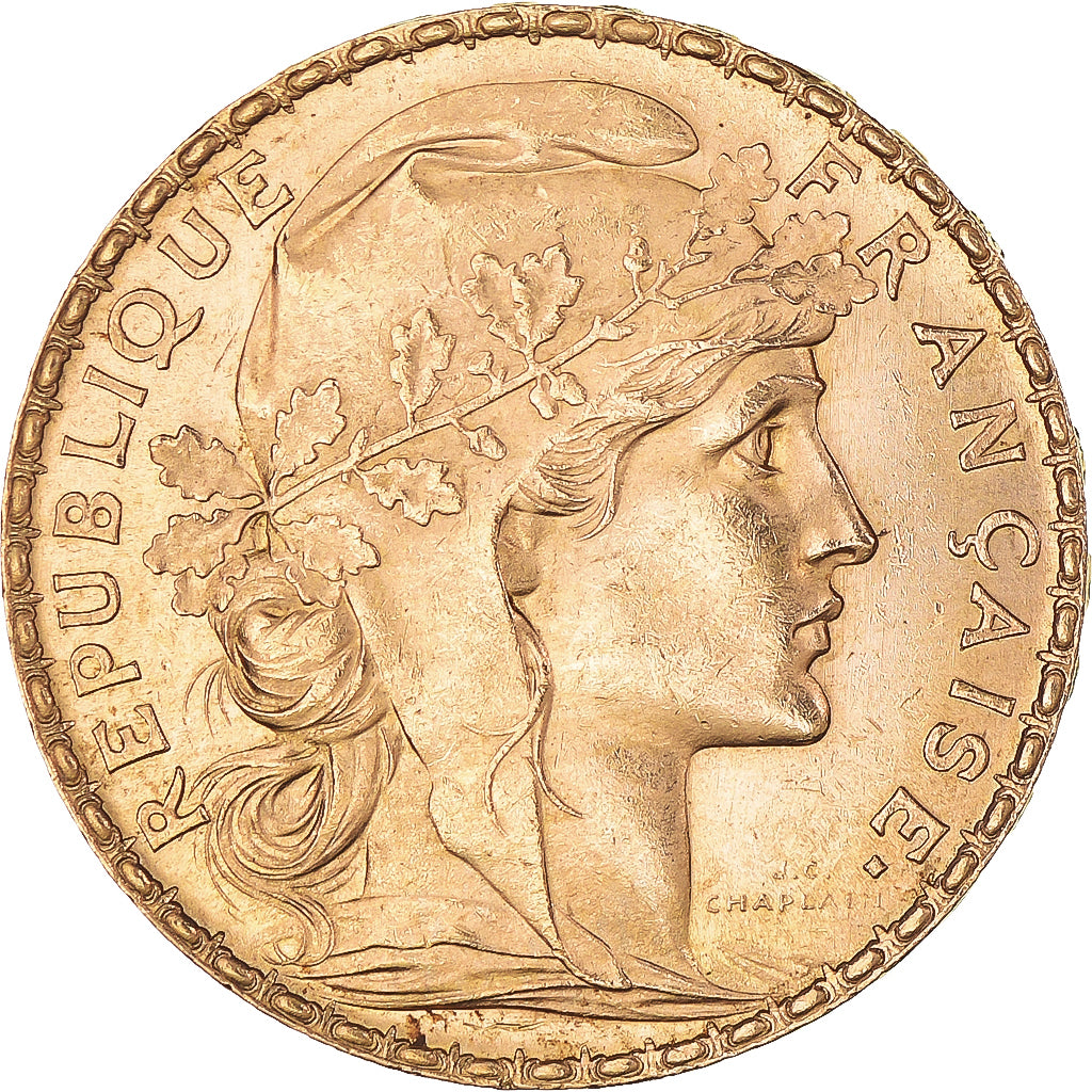 Münze, Frankreich, Marianne, 20 Francs, 1901, Paris, Coq, VZ, Gold, KM:847