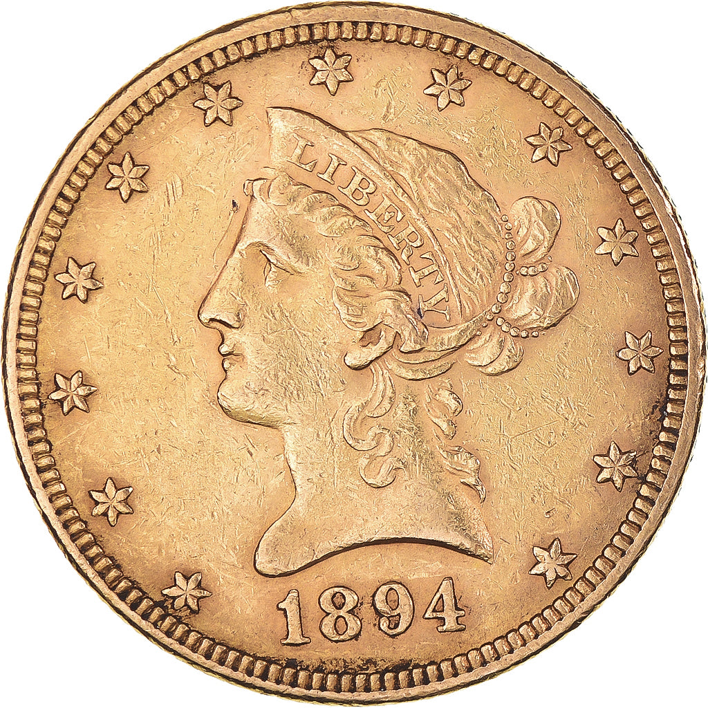 Moneda, Estados Unidos, Coronet Head, $10, Eagle, 1894, U.S. Mint, Philadelphia