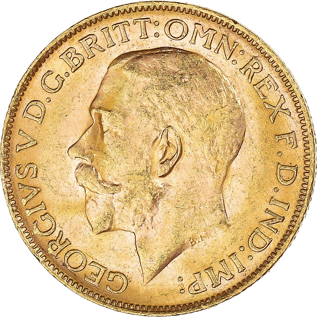 Coin, Great Britain, George V, Souverain, Sovereign, 1923, AU(50-53), Gold