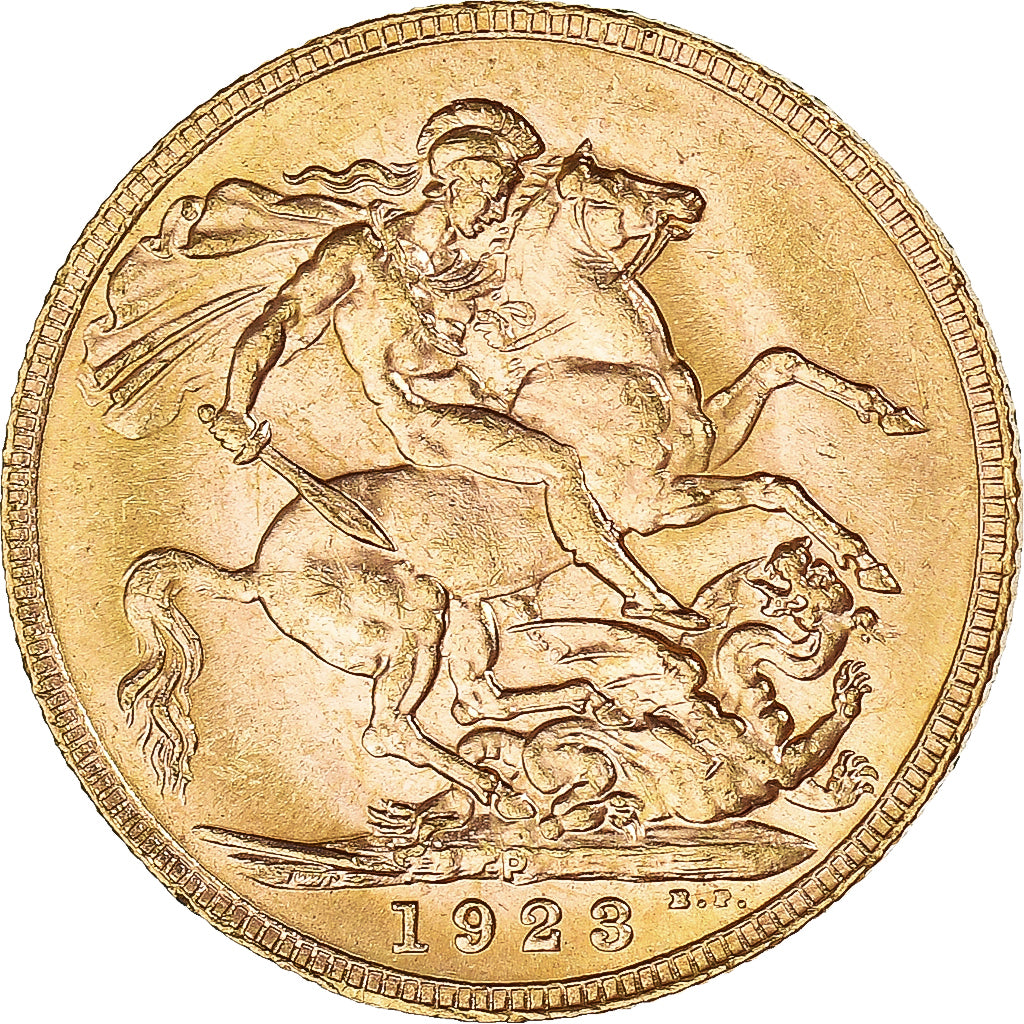 Monnaie, Grande-Bretagne, George V, Souverain, Sovereign, 1923, TTB+, Or, KM:A22