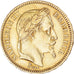 Moeda, França, Napoleon III, Napoléon III, 20 Francs, 1863, Strasbourg