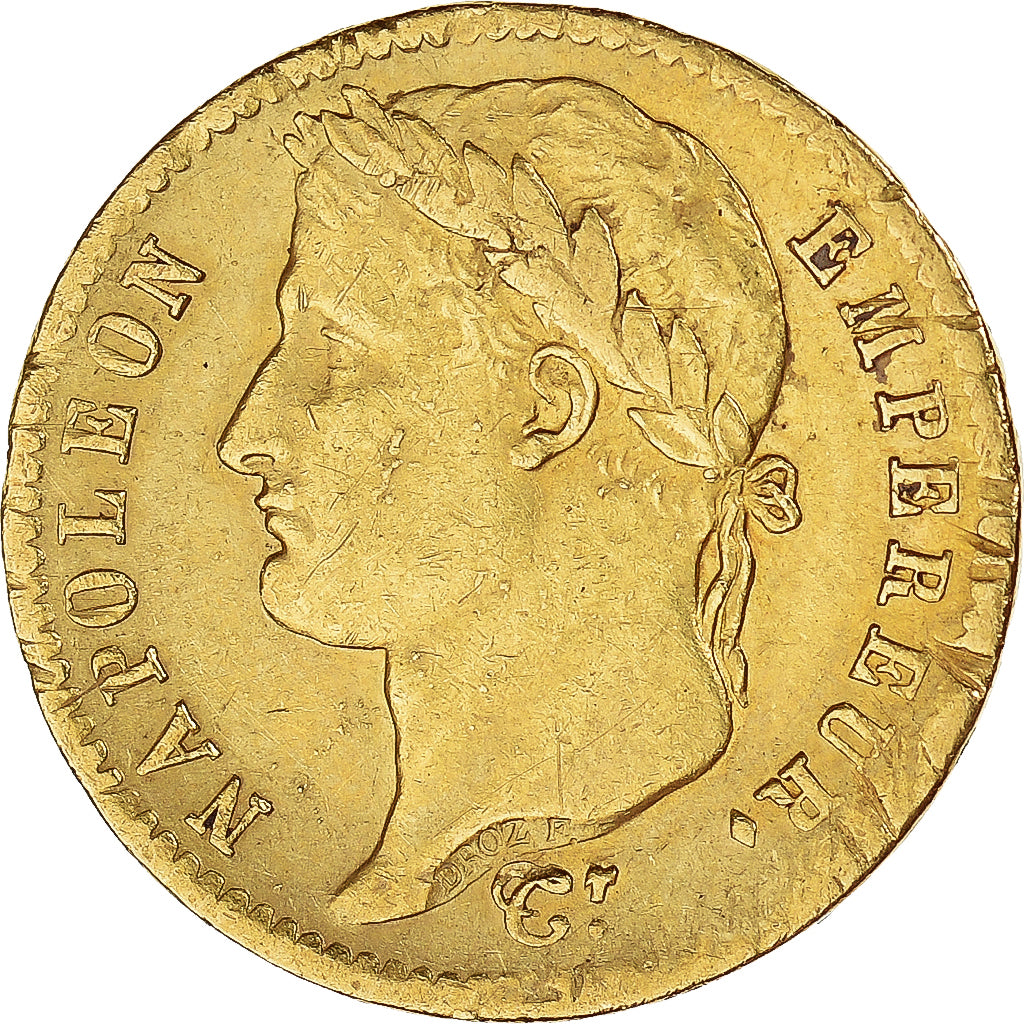 Moneda, Francia, Napoléon I, 20 Francs, 1813, Paris, BC+, Oro, KM:695.1