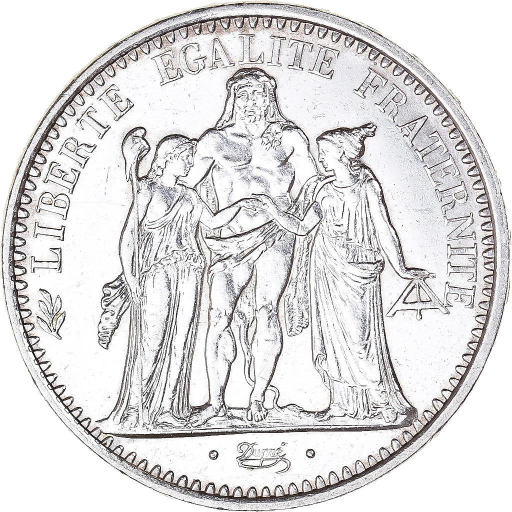 Moeda, França, Hercule, 10 Francs, 1966, Paris, MS(63), Prata, KM:932