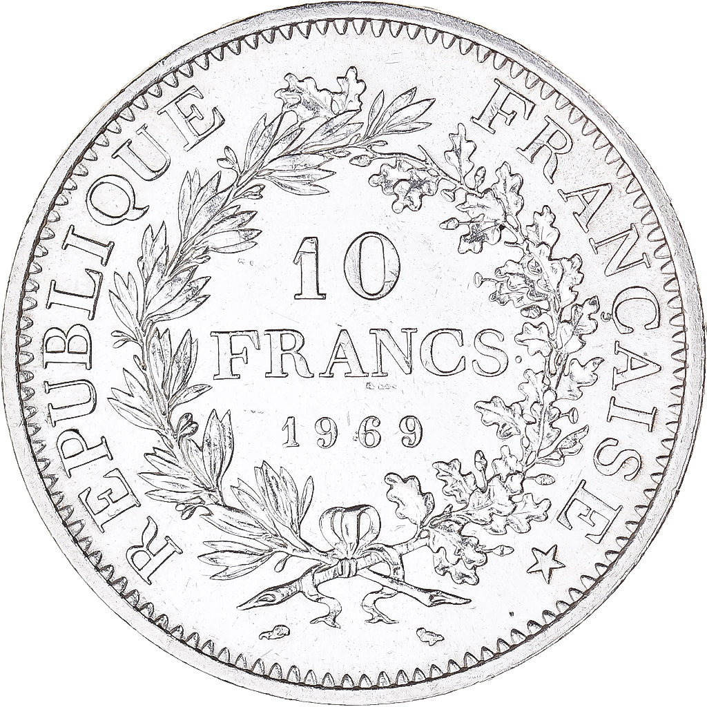 Coin, France, Hercule, 10 Francs, 1969, Paris, MS(63), Silver, KM:932