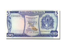 Biljet, Malta, 5 Liri, 1967, NIEUW