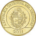 Münze, Uruguay, 5 Pesos Uruguayos, 2011, UNZ, Brass plated steel, KM:137