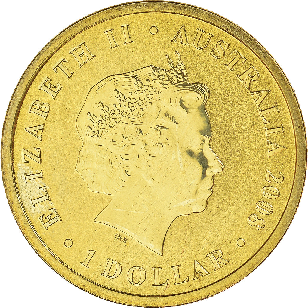 Coin, Australia, Elizabeth II, Dollar, 2008, Perth, MS(63), Aluminum-Bronze