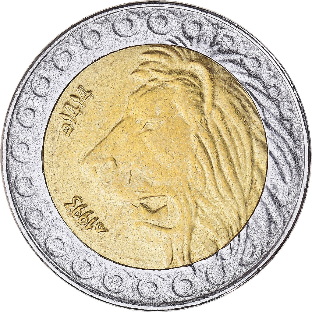 Coin, Algeria, 20 Dinars, 1993, Algiers, MS(60-62), Bi-Metallic, KM:125