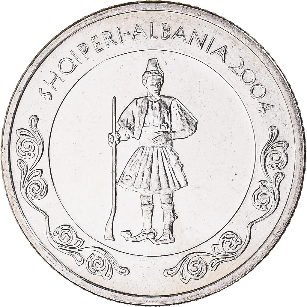 Coin, Albania, 50 Lekë, 2004, MS(63), Copper-nickel, KM:91